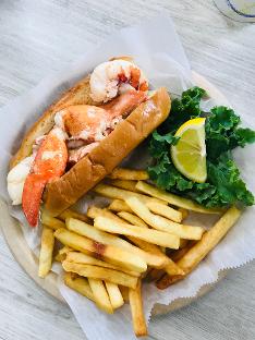Lobster Roll with French Fries